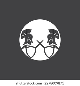 Spartan Logo Vector  Sparta Logo Vector  Spartan Helmet Logo Template  Icon Symbol