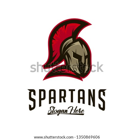 Spartan Logo Vector, Sparta Logo Vector, Spartan Helmet Logo Template, Icon Symbol