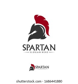 Spartan Logo Vector Template, Spartan Helmet Logo design concept