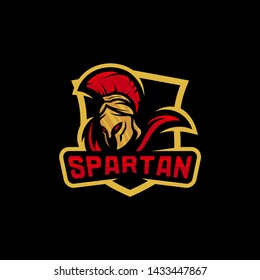 Spartan Logo Vector Template. Modern logo esport team. Emblem logo
