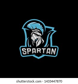 Spartan Logo Vector Template. Modern logo esport team. Emblem logo
