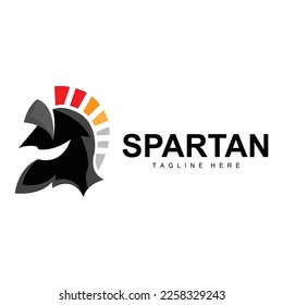 Spartan Logo, War Helmet Suit Vector, Barbarian Armor Icon, Viking, Gym Fit Design, Fitness