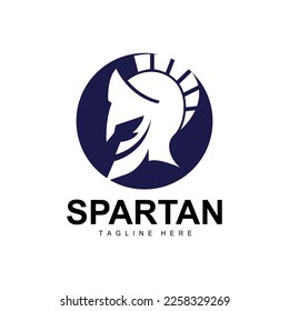 Spartan Logo, War Helmet Suit Vector, Barbarian Armor Icon, Viking, Gym Fit Design, Fitness