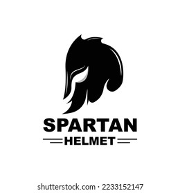 Spartan Logo,Vector Viking, Barbarian, War Helmet Design, Product Brand Illustration