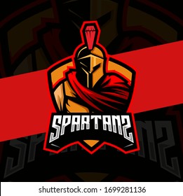 Spartan Mascot Esport Logo Design