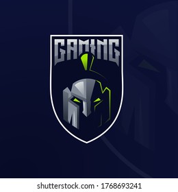 spartan mascot logo design vector with modern illustration concept style for badge, emblem and t shirt printing. Head spartan illustration for sport and e-sport team.