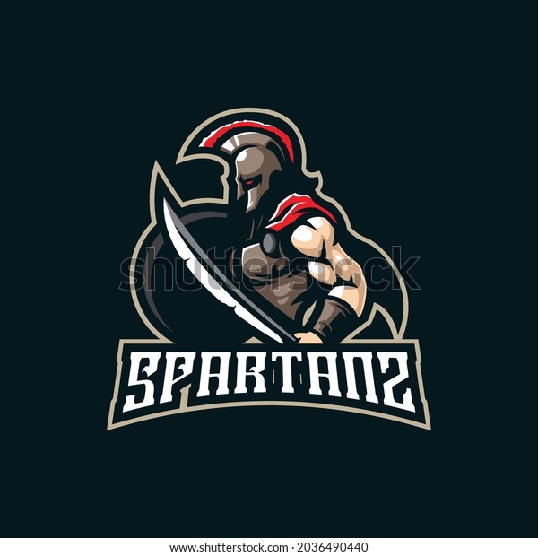 Spartan Mascot Logo Design Vector Modern Stock Vector (Royalty Free ...