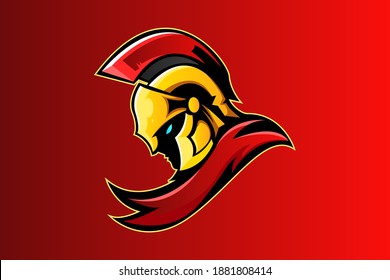 SPARTAN MASCOT LOGO VECTOR EPS