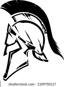 Spartan Medieval Helm Abstract Design