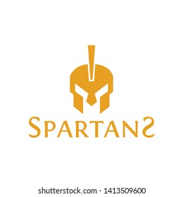 spartan modern logo design concept