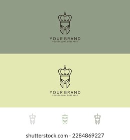 Spartan monoline with geometric visual dynamic crown front view visualizing energy power and elegant minimalism