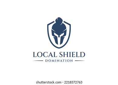Spartan shield data protection logo