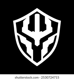 spartan shield logo design vector file