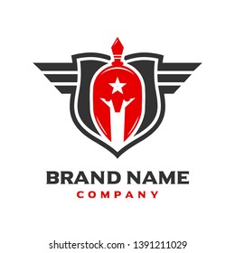 Spartan Shield Logo Design your company