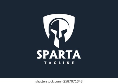 the spartan shield logo helmet