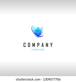 Spartan Shield Protection Abstract Creative Modern Business Logo