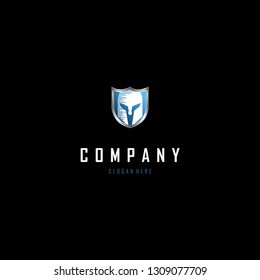 Spartan Shield Protection Abstract Creative Modern Business Logo