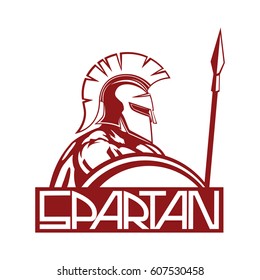 Spartan with shield and spear.