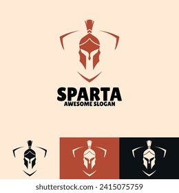 Spartan with shield vector design