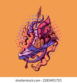 Spartan Shoes Illustration for merchandise, apparel or other