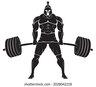 Spartan Silhouette Barbell Lift