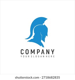 spartan Silhouette Logo Design Element Vektor Vorlage