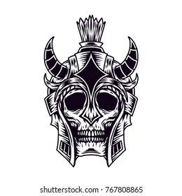 Spartan Skull Vector Hand Drawn Stock Vector (Royalty Free) 767808865 ...