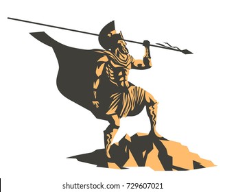 spartan soldier with spear