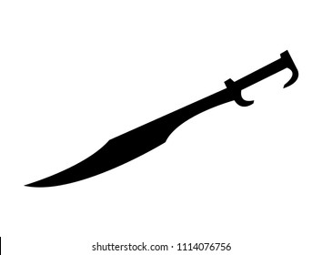 Spartan sword silhouette