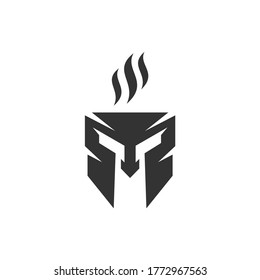 spartan that formed coffee logo template