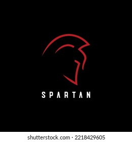 Spartan or titan logo vector line art