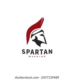 Spartan Trojan warrior logo design illustration 2