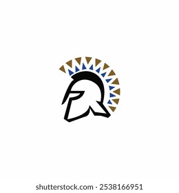 Diseño de Plantilla de logotipo de Vector espartano