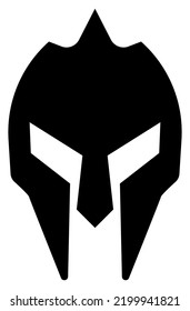spartan vector, silhouette vector, isolated illustration abstract pattern on white background