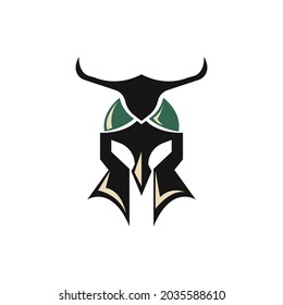 spartan war helmet, great for logo icon, game war, battle, computer game, internet game vector concept flat abstract design