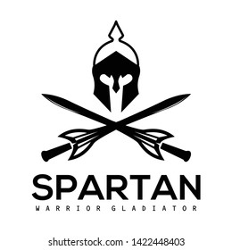 Spartan Warrior Gladiator Logo Icon