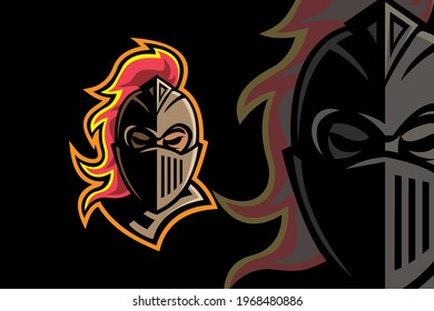 Spartan warrior head mascot is suitable for team logos, identity logos and brand logos.