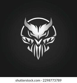 Spartan warrior head vector logo design template. Vector illustration.