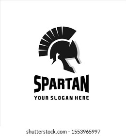 Spartan warrior helmet armor war, logo design inspiration