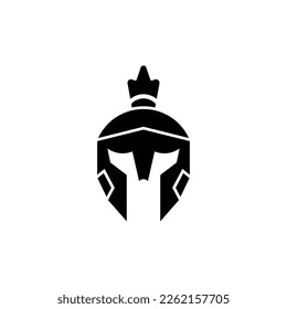 Spartan Warrior Helmet Icon vector design templates