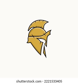 Spartan Warrior Helmet - Sparta Mask logo design, suitable for your design need, logo, illustration, animation, etc.