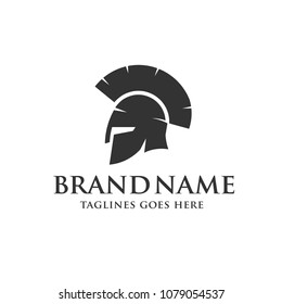 spartan warrior helmet vector design