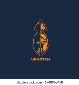 spartan warrior helmet vector design