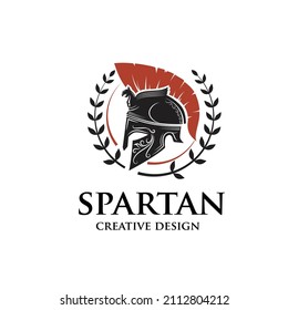 spartan warrior helmet vector illustration