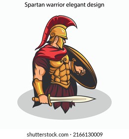 Spartan warrior icons elegant design cartoon character sketch