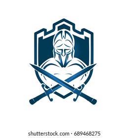 Spartan warrior logo