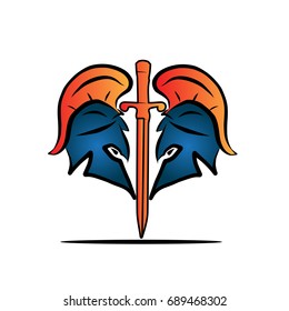 Spartan warrior logo