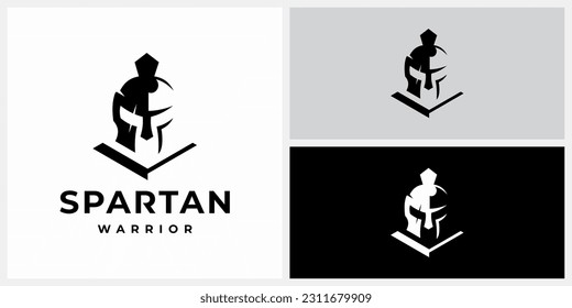 Spartan Warrior Logo Design Inspiration. Icon Symbols Vector EPS 10.