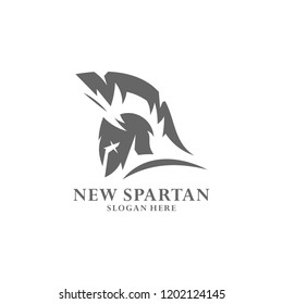 Spartan warrior logo design vector illustration. Warriors sport team logo design.
