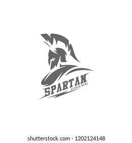 Spartan warrior logo design vector illustration. Warriors sport team logo design.